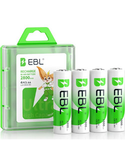 EBL Rechargeable AA 2800mAh 4τμχ