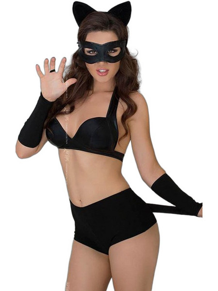 Softline Catwoman Sexy Στολή Γατούλα Μαύρη 5906340731442