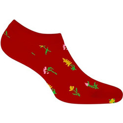 Walk Bamboo Γυναικείες Κάλτσες Κοντές Κόκκινες W335-14
