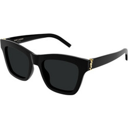 Saint Laurent SLM156 001 Γυναικεία Γυαλιά Ηλίου Πεταλούδα Κοκάλινα Μαύρα με Μαύρο Φακό