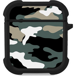 Sonique Camouflage Army Series Θήκη Σιλικόνης για Apple AirPods 1 / 2 Χακί