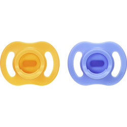 Tommee Tippee Ultra Light StayPut Ορθοδοντικές Πιπίλες Σιλικόνης 6-18m Κίτρινη Μπλε 2τμχ