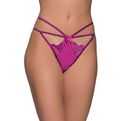 Milena By Paris Γυναικείο Sexy Brazil με Δαντέλα Φούξια 8538