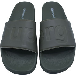 Superga Ανδρικές Παντόφλες Καλοκαιρινές Αντιολισθητικές Κολυμβητηρίου Χακί 13695-8193