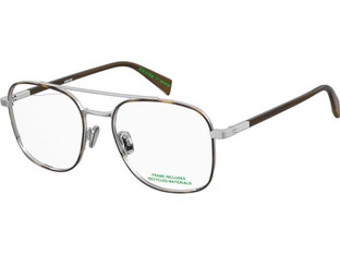 Levi's LV1108 8JD Ανδρικός Σκελετός Γυαλιών Οράσεως Μεταλλικός Ασημί Ταρταρούγα