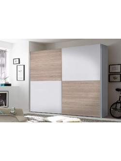 LH-homefurniture Δίφυλλη Ντουλάπα Ρούχων Συρόμενη Verona Sonoma 270x60x210cm 132688
