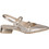 Hispanitas Γόβες Slingback Δερμάτινες με Χοντρό Χαμηλό Τακούνι Χρυσές HV253922