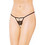 Softline Γυναικείο Sexy String Αυτοκινήτου με Δαντέλα Μαύρο 2461