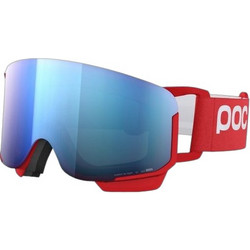 Poc Nexal Mid Μάσκα Σκι & Snowboard Ενηλίκων Κόκκινη με Φακό Καθρέπτη Μπλε