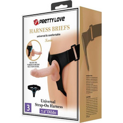 Pretty Love Kevin Εσώρουχο Strap On με Dildo 19cm Flesh