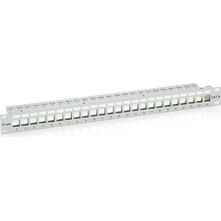 Equip 767124 Ethernet Patch Panel Keystone Rack 1U 19" 24 Θυρών Cat.6 Unshielded