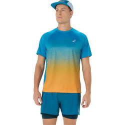 ASICS Road Fade Ανδρικό Αθλητικό T-Shirt Μπλε 2011D512-400