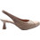 Desiree Ανατομικές Γόβες Slingback Δερμάτινες με Λεπτό Χαμηλό Τακούνι Εκρού MAIA37