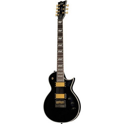 ESP EC-1007B Ηλεκτρική Κιθάρα Single Cut με Μαγνήτες HH & Ταστιέρα Ebony 7 Χορδών Black