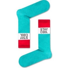 VTex Stay Cool Βαμβακερές Ανδρικές Κάλτσες Ψηλές με Σχέδια Τιρκουάζ 421-20