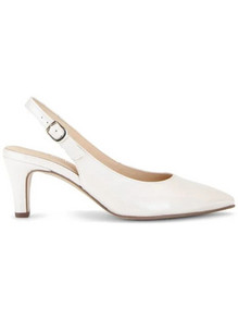 Gabor Ανατομικές Γόβες Slingback Δερμάτινες με Τακούνι Στιλέτο Λευκές GAB-81590-61