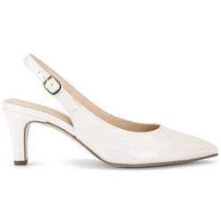 Gabor Ανατομικές Γόβες Slingback Δερμάτινες με Τακούνι Στιλέτο Λευκές GAB-81590-61