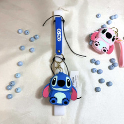 Liebe Queen Χειροποίητη Λαμπάδα Αρωματική με Μπρελόκ Stitch Μπλε