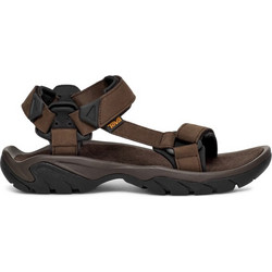 Teva Terra FI 5 Universal Leather Δερμάτινα Ανδρικά Πέδιλα Καφέ 1099442-TKCF
