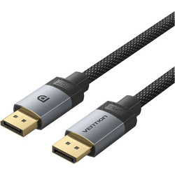 Vention Καλώδιο DisplayPort 1.2 to DisplayPort Male Braided 1m Black HGBHF