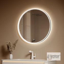 Luminor Fox Στρογγυλός Καθρέπτης Μπάνιου Led Αφής Μεταλλικός FOX80