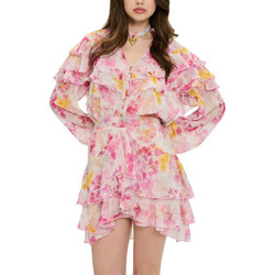 Project Soma Mini Φόρεμα για Γάμο / Βάπτιση Floral Εκρού AM1530.15.000