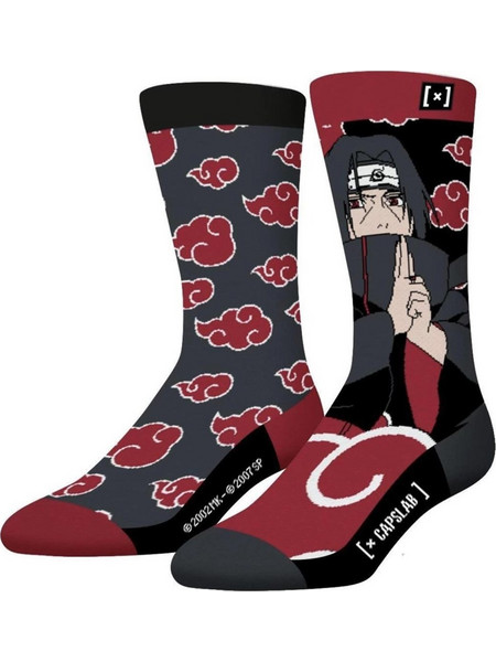 Capslab Naruto Itachi Ανδρικές Κάλτσες Ψηλές με Σχέδια Πολύχρωμες CL/NS/1/CV/ITA