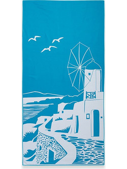Nef-Nef My Island Πετσέτα Θαλάσσης Γαλάζια 80x160cm 040051