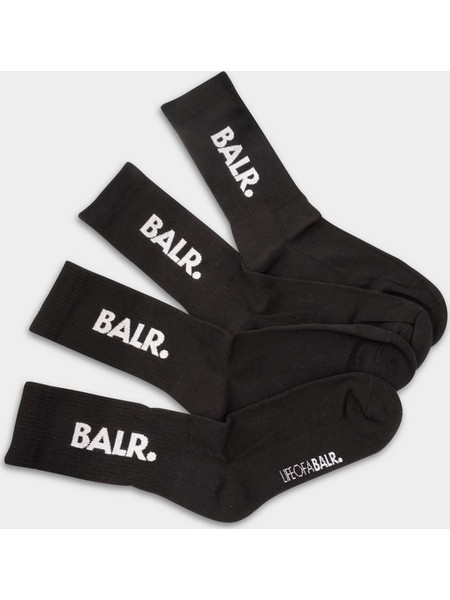 BALR. Ανδρικές Κάλτσες Ψηλές Μαύρες 2Pack B10037