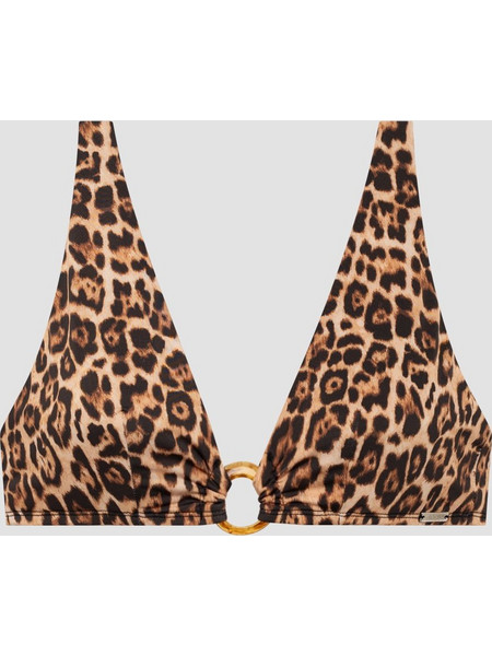 Minerva Bikini Top Τριγωνάκι Animal Print Καφέ 90-9217B-353