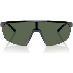Arnette AN4369 28417142-138 Ανδρικά Γυαλιά Ηλίου Μάσκα Κοκάλινα Μαύρα με Πράσινο Φακό