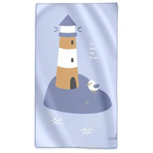 Saro Navy Hugs Παιδική Πετσέτα Θαλάσσης Microfiber Γαλάζια 90x160cm 64323