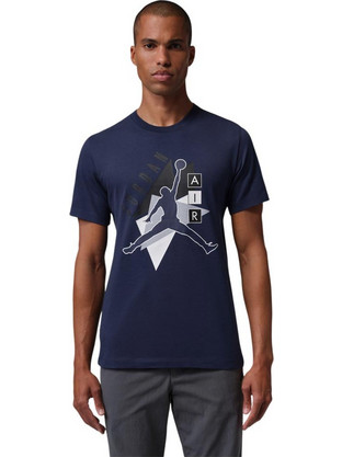 Jordan Ανδρικό Αθλητικό T-Shirt Navy Μπλε FD7031-410