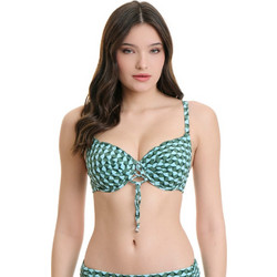ERKA MARE Illusion Bikini Top με Ενίσχυση Τιρκουάζ Πετρόλ 26355D