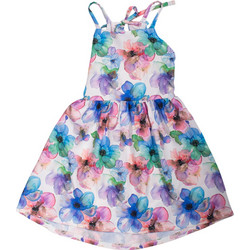 Serafino Παιδικό Φόρεμα Floral Μωβ Μπλε 6593