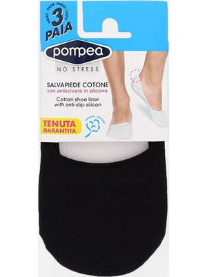 Pompea Ανδρικές Κάλτσες Σοσόνια Μαύρες 3Pack 09511467