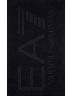 EA7 Πετσέτα Θαλάσσης Μαύρη 100x170cm 7X000678-AF21260-UC001