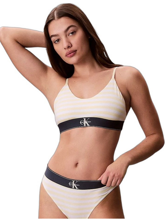 Calvin Klein Μπουστάκι χωρίς Μπανέλα Εκρού LV00QF8814-6WC