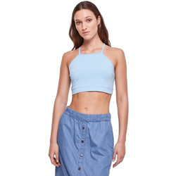 Urban Classics Γυναικείο Καλοκαιρινό Crop Top Βαμβακερό Γαλάζιο TB2600-04410