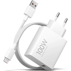 Xiaomi Charge Combo BHR095VEU Φορτιστής με Καλώδιο USB-C με Θύρα USB-A 100W Quick Charge 3.0 & Power Delivery