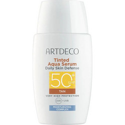 Artdeco Daily Skin Defence Tan Αντηλιακό Serum Προσώπου Αντιγηραντικό με Χρώμα SPF50+ 40ml