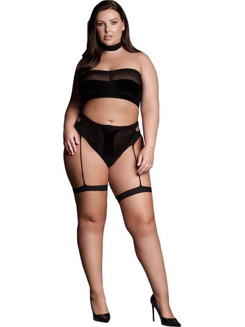 Le Desir Σετ Sexy Εσώρουχα See Through με Ζαρτιέρες 8714273521910 Ananke