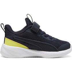 Puma Flyer 3 Παιδικά Αθλητικά Παπούτσια για Τρέξιμο Navy Μπλε Lime 401528-02