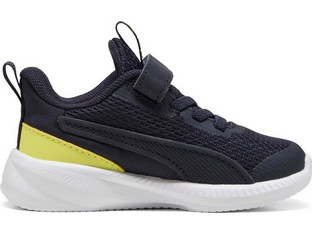 Puma Flyer 3 Παιδικά Αθλητικά Παπούτσια για Τρέξιμο Navy Μπλε Lime 401528-02