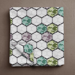 Isadore Lorraine Σεντόνι Υπέρδιπλο Βαμβακερό 240x260 Beehive Green