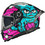 MT Braker SV The King B8 Black Blue Fuchsia Κράνος Μηχανής Full Face 1650gr