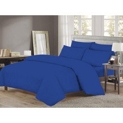 Γαρύφαλλο Σετ Σεντόνια Μονά Βαμβακερά 160x260 One Color Royal Blue GAR-32009