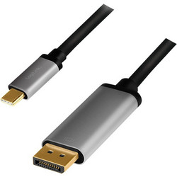 LogiLink Καλώδιο DisplayPort to USB-C Male 1.8m Black CUA0100