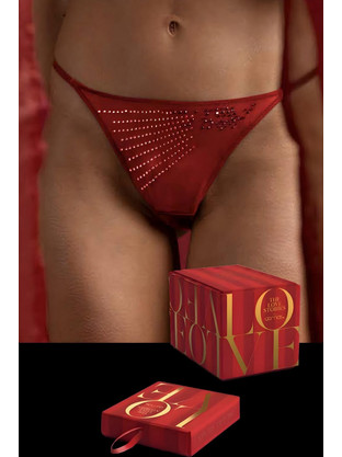 Admas Γυναικείο Sexy String Κόκκινο 42695