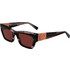 Longchamp LO763S-8 Γυναικεία Γυαλιά Ηλίου Τετράγωνα Κοκάλινα Καφέ με Καφέ Φακό